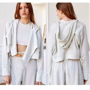 URBAN OUTFITTERS OUT FROM UNDER Women’s Gray KOA Open-Front Hoodie Size Small